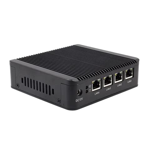 Barebone mini pc J1900 Quad core 4 LAN 12V Mini Desktop Computer for ...