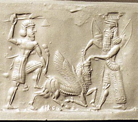 enkidu and gilgamesh fight the bull of heaven - Dale M. KushnerDale M. Kushner