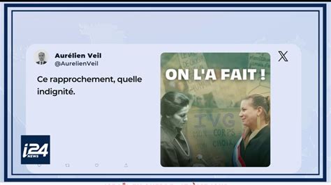 Une affiche de la France insoumise montrant Simone Veil face à Mathilde