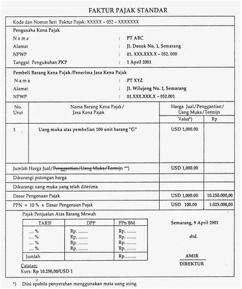 Contoh Pengisian Form Pengembalian Nomor Seri Faktur Pajak Delinewstv