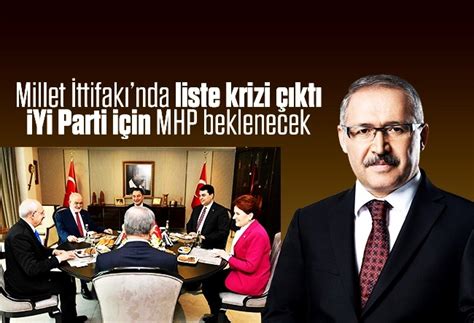 Sesli Makale Video Abdulkadir Selvi Millet İttifakında liste