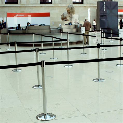 Tensile Retractable Belt Barrier Belt Stanchions Australian