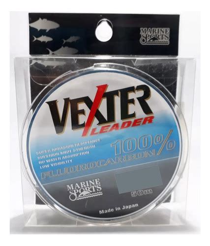 Linha Pesca Fluorcarbono Vexter Marine Sports 0 62mm 44 Lbs