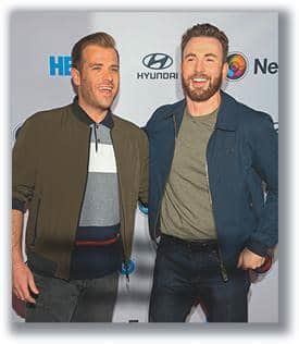 CHRIS EVANS GAY BRO IS HIS BABE MAGNET