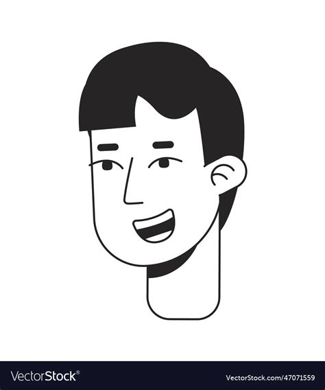 Easy going young man with relaxed smile Royalty Free Vector