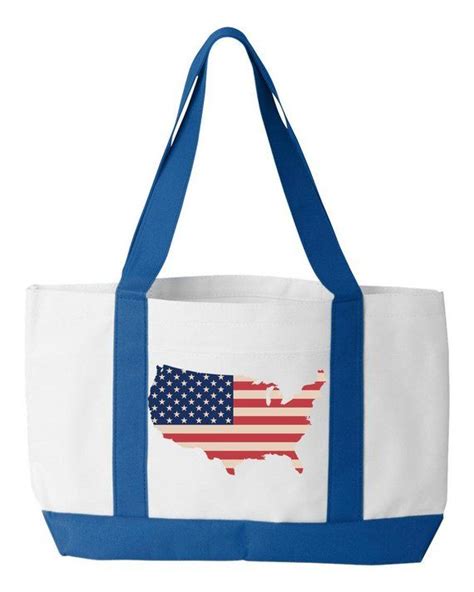 Usa Flag Tote Bag Canvas Tote Bag Shoulder Bag Shopping Bag Personalized Tote Usa Us Flag