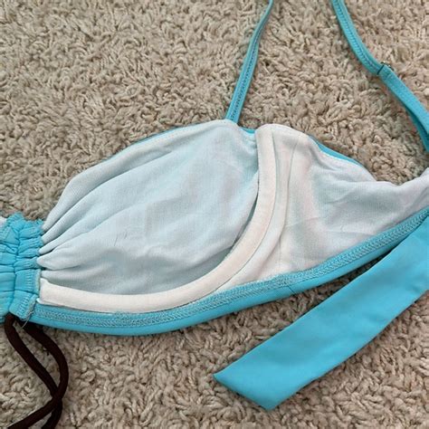 Asha Couture Swim Blue Bikini By Asha Couture In Size 8 Poshmark