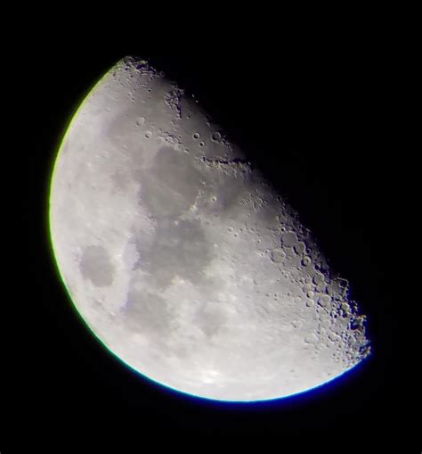 Picture of the moon through my telescope : r/space