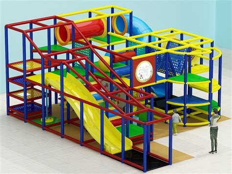 Generic 2 Level Indoor Playground Structure Indoor Playgrounds