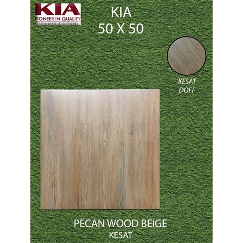 Jual Keramik Lantai X Kia Pecan Wood Beige Kesat Kw Pekanbaru Riau