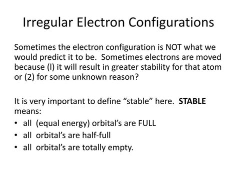 Ppt Electron Configuration Powerpoint Presentation Free Download