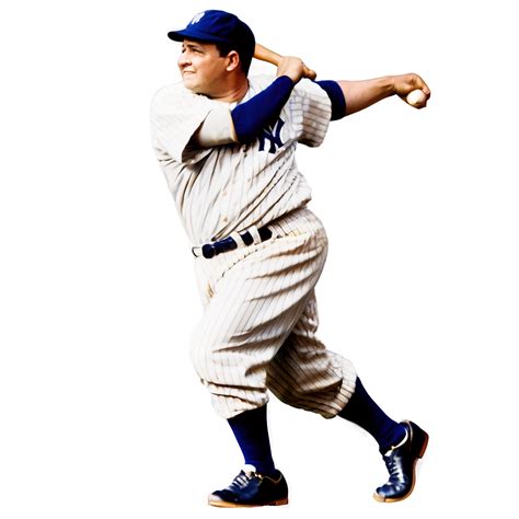 Classic Babe Ruth Yankees Png 23 PNG Image