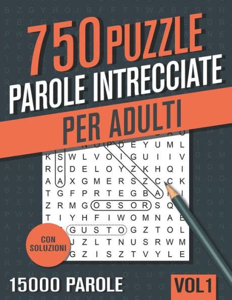 Parole Intrecciate Crucipuzzle Per Adulti Puzzle Con