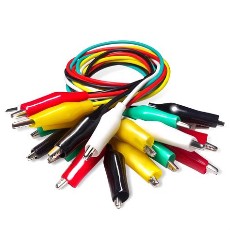 10pcslot Alligator Clips Electrical Diy Test Leads