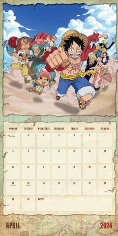 One Piece Anime Wall Calendar Youtube Printable Calendar By