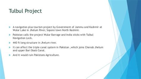 Indus water treaty 1960