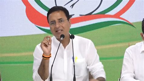 Congress Party Briefing By Shri Randeep Singh Surjewala At Aicc Hq