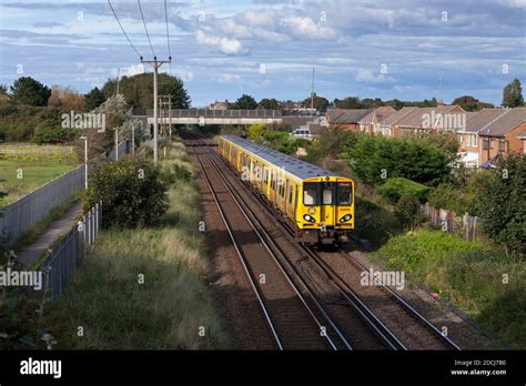 Merseyrail Electrics Class 508 507 Third Rail Electric Trains 508128 507007 Passing Ainsdale