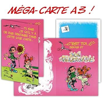 Gaston Lagaffe Glmx Grande Carte D Anniversaire Avec Grand Format