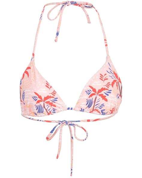 Onia Synthetic Megan Bikini Top In Pink Lyst