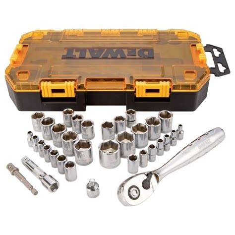 Dewalt 34 Pc Sae And Metric Drive Socket Wrench Set By Dewalt At Fleet Farm