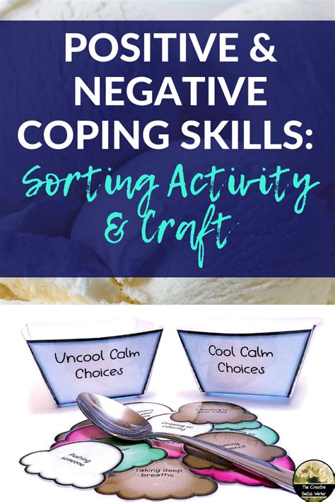 Coping Skills Sorting Activity Craft Negative And Positive Coping