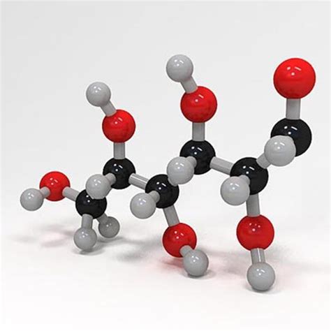 glucose molecule structure 3d model