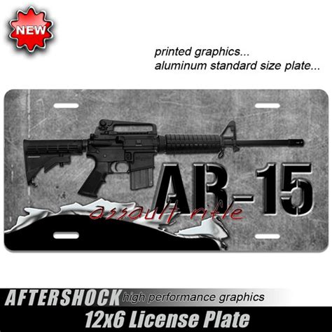 4x4 Ar 15 Assault Rifle Gun Decals Aftershock Decals