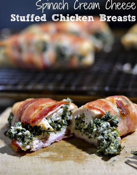 Spinach Cream Cheese Stuffed Chicken Breasts