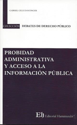 Probidad Administrativa Y Acceso A La Información Pública Editorial