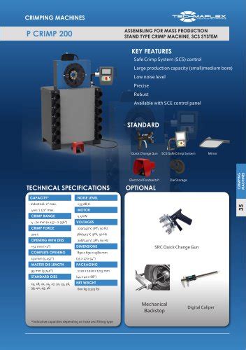 S Crimp P Techmaflex Pdf Catalogs Technical