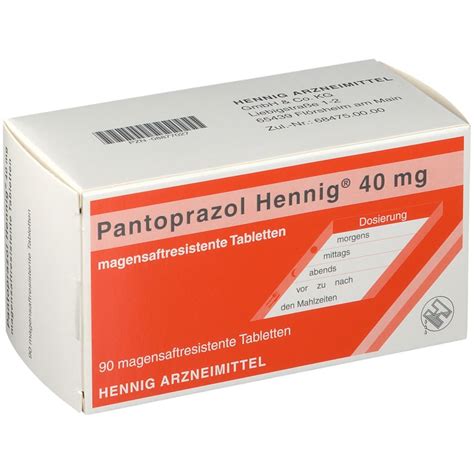 Pantoprazol Hennig® 40 Mg 90 St Mit Dem E Rezept Kaufen Shop Apotheke