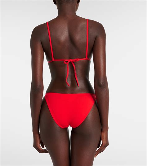 Mouna Bikini Top In Red Eres Mytheresa