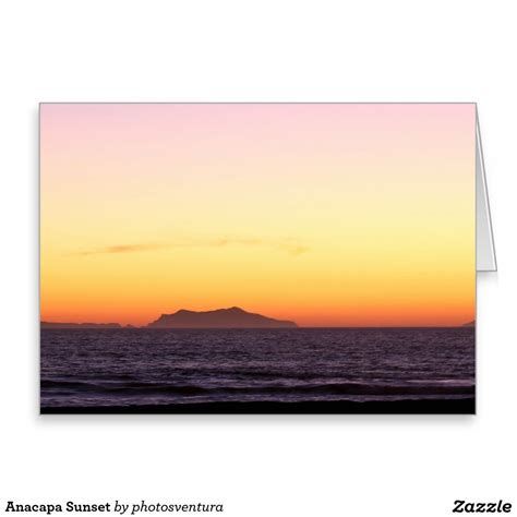 Anacapa Sunset Greeting Card