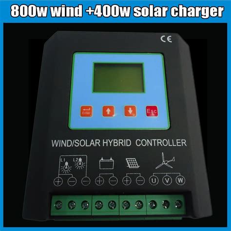 1200W LCD MPPT Wind Solar Hybrid Charge Controller 24v 50A800W Wind