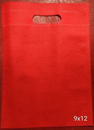 Plain Red D Cut Non Woven Bag For Shopping At Rs 150 Kg In Palwal Id