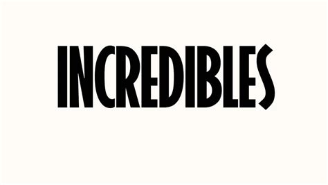 Incredibles Font Free Download