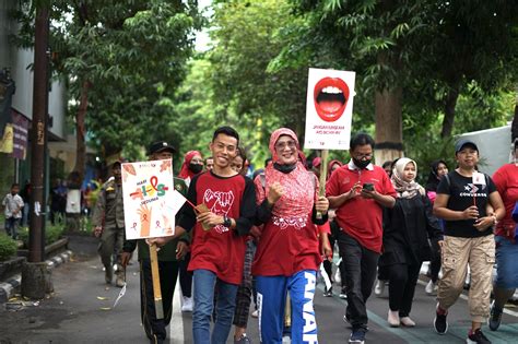 Hari Aids Sedunia Kpa Klaten Gelar Jalan Sehat Klaten