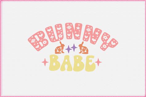 Easter Bunny Babe Svg Design Graphic By Rad Graphic Creative Fabrica