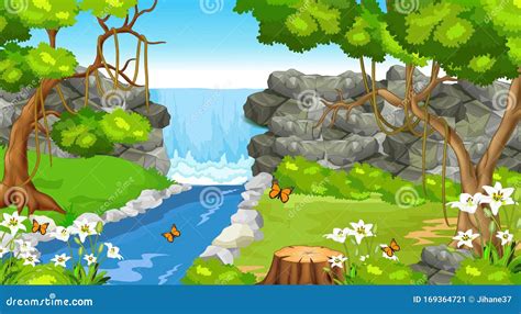 4,049 Cartoon Forest Landscape Stock Photos - Free & Royalty-Free Stock ...