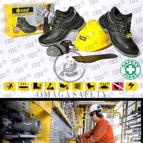 Bs 21 Yds Grey High Cut Safety Shoes Omaga Safety Before You Start