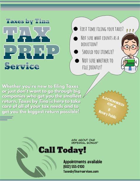 Tax Preparation Template Postermywall