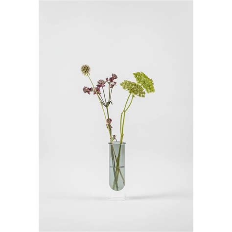 Studio About Flower Tube Vase H20 Cm Smoke Vaser HJEM DK ApS