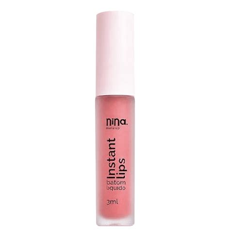 BATOM LIQUIDO INSTANT LIPS NINA MAKEUP Magia Da Cores