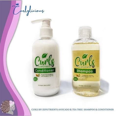 Curls By Zenutrients Avocado And Tea Tree Protein Free Shampoo And Conditioner Cgm Lazada Ph