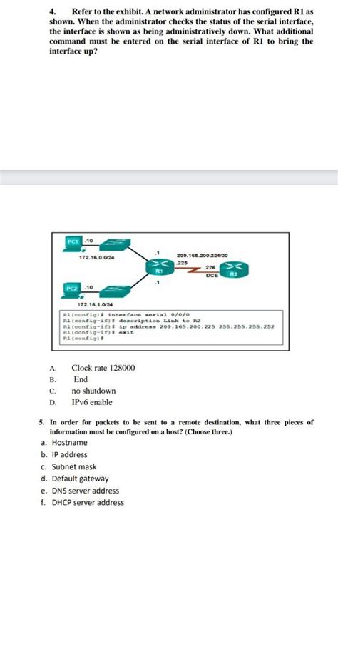 Solved Refer To The Exhibit A Network Administrator Has Chegg