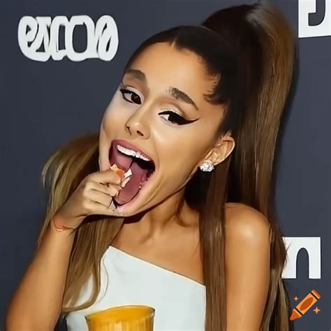 Ariana Grande Enjoying Queso On Craiyon