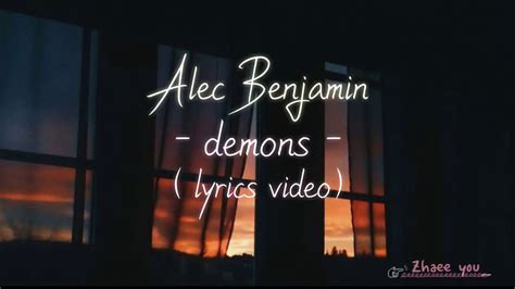 Alec Benjamin Demons Lyrics Video Youtube