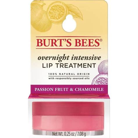 Burts Bees Overnight Intensive Lip Treatment Passion Fruit And Chamomile