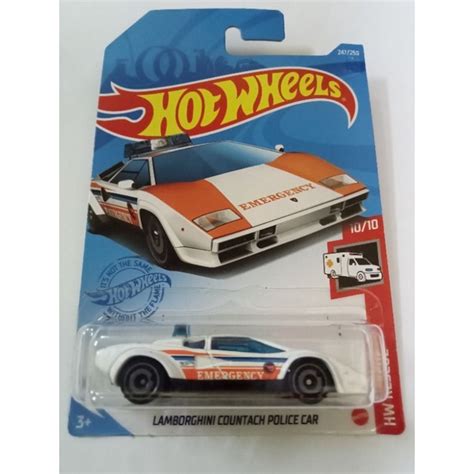 Hot Wheels LAMBORGHINI COUNTACH POLICE CAR Shopee Malaysia